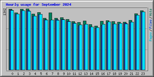 Hourly usage for September 2024